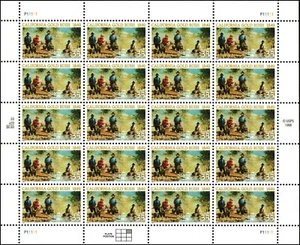 US 3316 California Gold Rush 1849 33c sheet 20 P11111 MNH 1999 - Picture 1 of 1