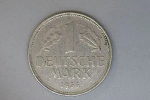 1956 - F - Germany - 1 Deutsche Mark Coin - F - Picture 1 of 2