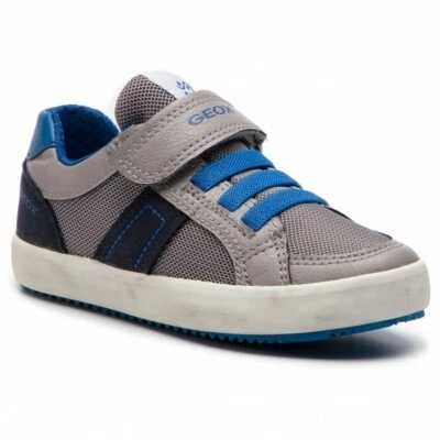 Zapatilla deportiva Geox Alonisso para niños de caña baja gris/real J922CC 014BU C0069 para niños Foto 1 de 4