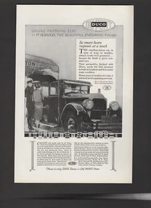Automóvil Dupont Duco 1925 hermoso acabado duradero anuncio impreso vintage N25 - Imagen 1 de 1