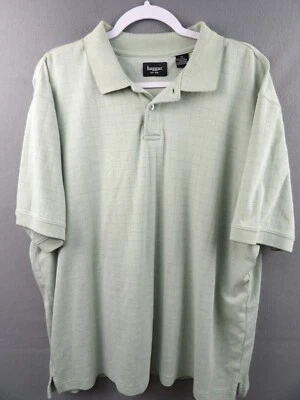 Camisa Polo de Golf Haggar XL Verde Logo Cuello Manga Corta Exterior Informal Para Hombres Foto 1 de 4