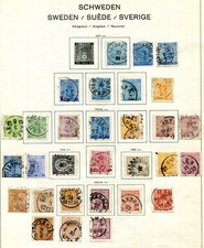SCHWEDEN 1855-1969 gestempelte meist KOMPLETTE QUALITÄTSSTAMMLUNG(T0388d