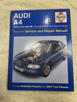 Audi A4 1996-2000 Haynes Workshop Manual 3575 - Image 1 of 4