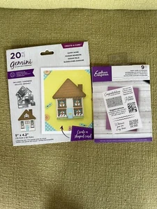 Crafters Companion Gemini Happy Home Papercraft Create A Card Die & Stamp Set - Picture 1 of 2