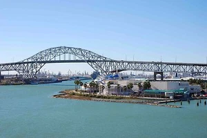 CORPUS CHRISTI HARBOR BRIDGE POSTER 24 X 36 Inches Looks beautiful Nostalgia - Picture 1 of 1