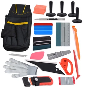 Car Window Wrap Tint Tools Bag Micro Squeegee Film Decals Magnets Sign Making US - Picture 1 of 12