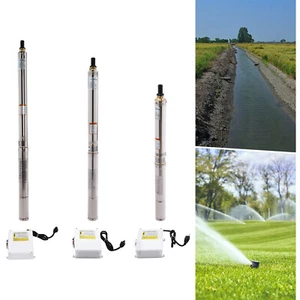 91.86/134.5/196.85 FT Deep Well Submersible Pump 1" Stainless Steel Water Pump - Bild 1 von 48