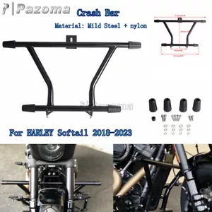 Front Highway Peg High 2 Step Crash Bar Engine Guard For Softail Fat Bob 114 - Picture 1 of 8