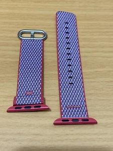 Original Apple Nylon Reloj Correa Baya Cheque con Hebilla de Acero Inoxidable MM38/40 - Imagen 1 de 2