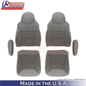 2000-2001 For Ford Excursion Leatherette Front w/ Armrest Covers Medium Graphite - Picture 1 of 18