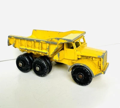 Matchbox England by Lesney Dumper Truck No. 6 1968 Toy Dump Bed Euclid Yellow - Image 1 of 4