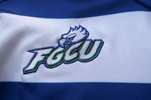 FGCU Eagles Blue Striped Nike Polo (XL) NICE!! 🏀 - Picture 1 of 12