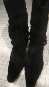 STUART WEITZMAN~ Black GENUINE SUEDE LEATHER~ CONVERTIBLE~ BOOTS~US 8M-EU 38 - Picture 1 of 21