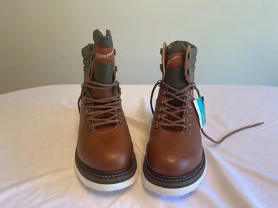 Botas Simms Freestone para Hombres 13 Cuero Marrón Pesca con Mosca Suela de Fieltro Botas de Vadeo Foto 1 de 4
