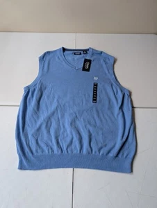 Chaps Ralph Lauren Sweater Vest Mens Size 2XL XXL Blue Golf NWT NEW - Picture 1 of 12