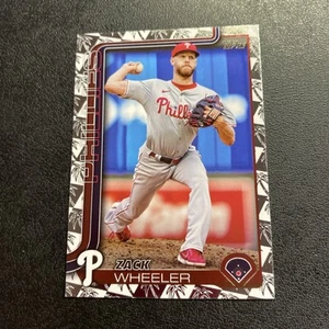 Lámina de entrenamiento de primavera 2025 Topps Serie 1 Zach Wheeler #218 - Imagen 1 de 2