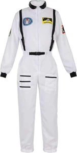 Astronauten Kostüm Damen Erwachsene Weltraum Raumfahrer Halloween Cosplay - Bild 1 von 8