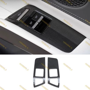 2*Dry Carbon Fiber Rear Car Window Lifting Panel Trim For Lotus Eletre 2024+ - Picture 1 of 4