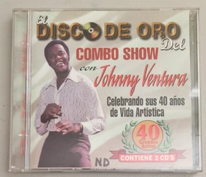 JOHNNY VENTURA EL DISCO DE ORO DEL COMBO SHOW BONGO LATINO 40 Songs 2 CD SET - Picture 1 of 3