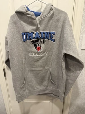 Sudadera con Capucha Maine Black Bears Hockey Náufragos XL Atletismo Gris Para Hombres Foto 1 de 4