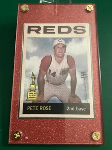 1964 Topps Style Pete Rose Rookie Cup  Variation Red Display - Picture 1 of 6