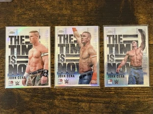 3x 2025 Topps Chrome 2025 John Cena The Time Is Now 6, 17, 18 - Picture 1 of 2