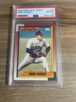 Omar Vizquel 1990 Topps 89 debut PSA 10 Foto 1 de 2