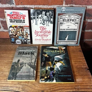 Lot of 5 Vintage Children’s Paperback Books 1960s–70s Burnford Partridge Family - Bild 1 von 8