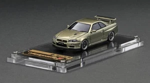 ignition model IG2940 1/64 Nissan Skyline GT-R V-spec Ⅱ R34 Millennium Jade - Picture 1 of 6