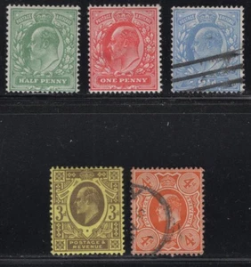 WC1_34381 M. GROSSBRITANNIEN. Bunter Satz 1911. Sc.146-150.  mh & gebraucht - Bild 1 von 1