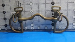 Messing D Ring Low Port Bit 4,5 markiert massiv Nickel kann den Namen nicht erkennen - Bild 1 von 7