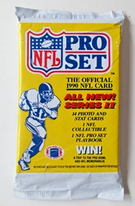 1990 NFL Pro Set Series 2 Sealed Poly 14 Card Pack - Bild 1 von 2