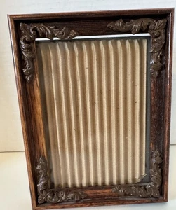 Vintage 6 X 8 Ornate Picture Frame Antique Wood Style Inside 5 X 7 Walnut - Picture 1 of 11