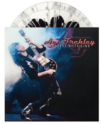 Ace Frehley Greatest Hits Live 2XLP Black Clear Silver Splatter Vinyl 1/300 New - Image 1 of 4