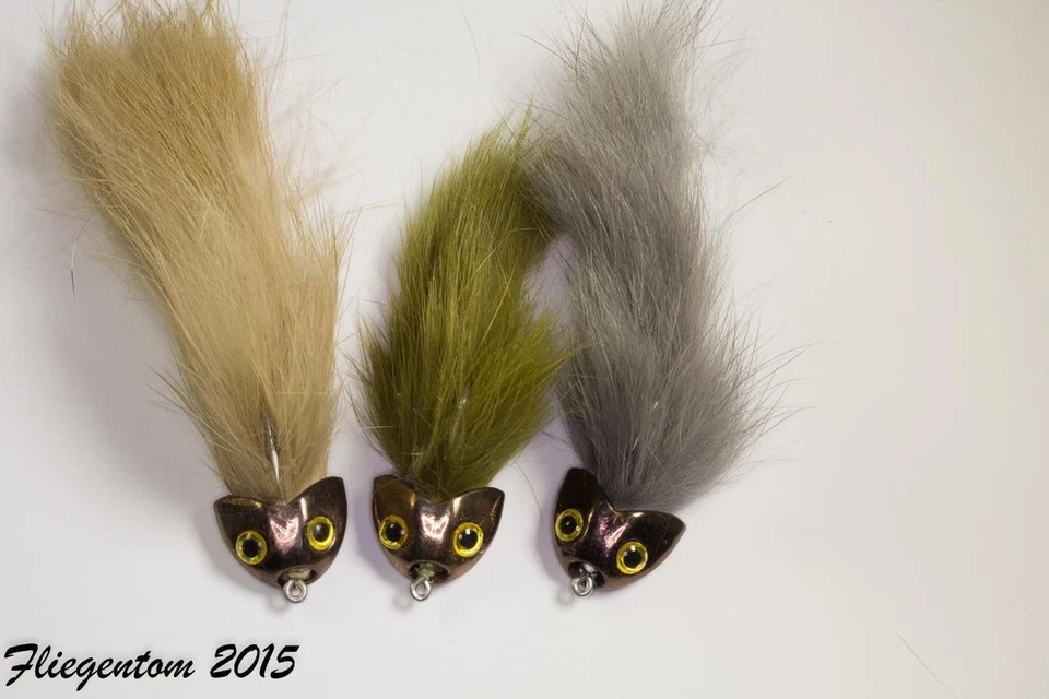 Fliegentom Koppenset mit 3 gefärbten Koppen  - Bild 1 von 1