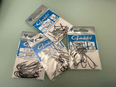 Gamakatsu T10-6H Salmon Fly Tying Hooks Dark Gunmetal - Image 1 of 4