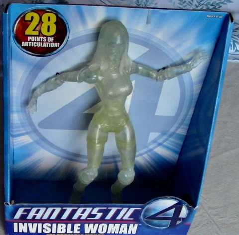 2005 TOYBIZ MARVEL FANTASTIC 4 INVISIBLE WOMAN FIGURE 12” POSEABLE JESSICA ALBA Cover