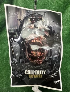 Póster firmado por Call of Duty WWII Zombies Sledgehammer Games Activision COD Devs - Imagen 1 de 24
