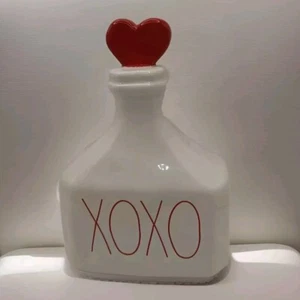 Rae Dunn XOXO Liebestrank Herz Flasche Valentine’s Artisan Collection Magenta - Bild 1 von 5