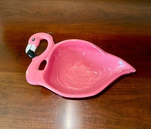 Boston Warehouse Flamingo Dipschale fasst 12 Unzen Keramik keine Chips oder Risse 2006 - Bild 1 von 5