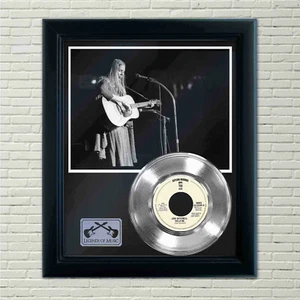 Joni Mitchell "Help Me" Silver Framed Record Display - Picture 1 of 4