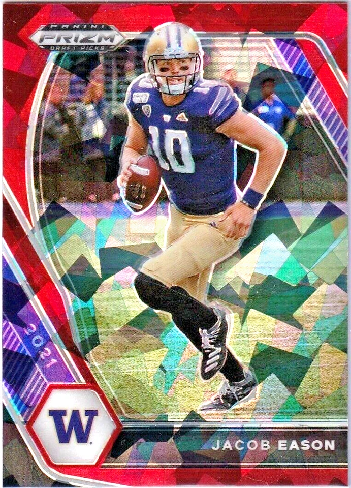2020 Prizm JACOB EASON SP RC RED Cracked Ice!!! UW Colts - Image 1 of 1
