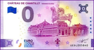 CHATEAU DE CHANTILLY / BILLET 0 € / NULL EURO-SCHEIN / UEDL 2024-3 - Picture 1 of 1