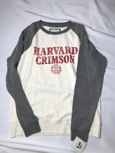 NWT/FREE SHIP J.America Men's Large Sweatshirt Harvard University Crimson - Picture 1 of 3