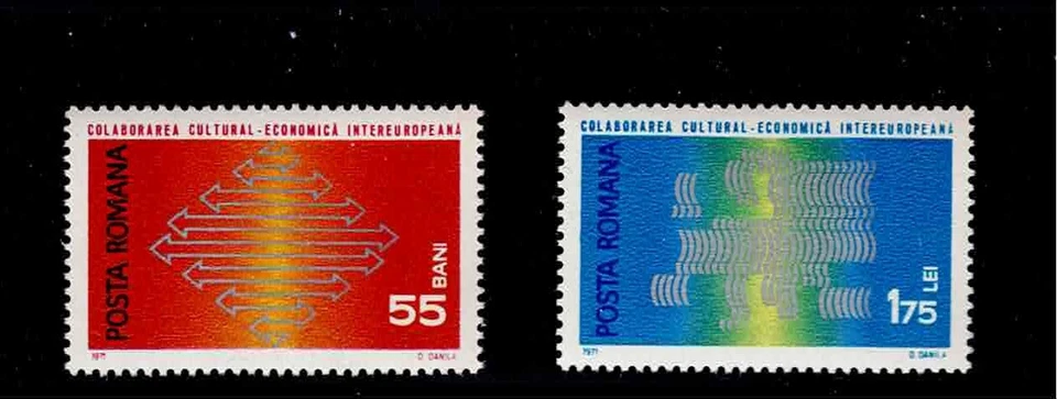 Romania Scott #2241-42, Singles 1971 Juego Completo FVF MNH Foto 1 de 1