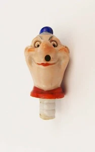 Tapón de botella de porcelana de colección de los años 50 Alemania Occidental Payaso Pierrot - Imagen 1 de 4