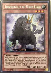 YuGiOh Tanngnjostr of the Nordic Beasts Secret Rare 1st Edition LC5D-EN180 NM - Picture 1 of 1