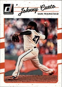 2017 Donruss Magenta Back #142 Johnny Cueto
