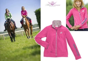 Equi Thème Dolce Flower Polarfleecejacke Damen Reitjacke Hot Pink rosa Gr. XS - Bild 1 von 1