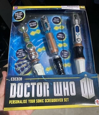 DOCTOR WHO Personalise Your Sonic Screwdriver Set NEW NIB DR WHO Sealed Box  - Image 1 of 2